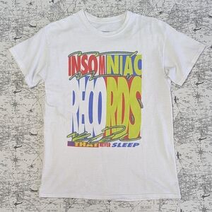 Insomniac Records White Graphic Tee Size Medium